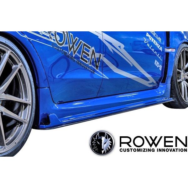 サイドアンダーフラップ カーボン ロウエン WRX STI 【M's】スバル STI/S4 後期 (2017.6-) ROWEN サイドアンダー