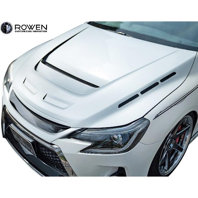 【M's】 トヨタ 130 マークX G's / GR SPORT (2012.08-2016.11 / 2017.09-) ROWEN RR レーシングボンネット ／／ FRP エアロ ロエン 1T010B00｜emuzu-international