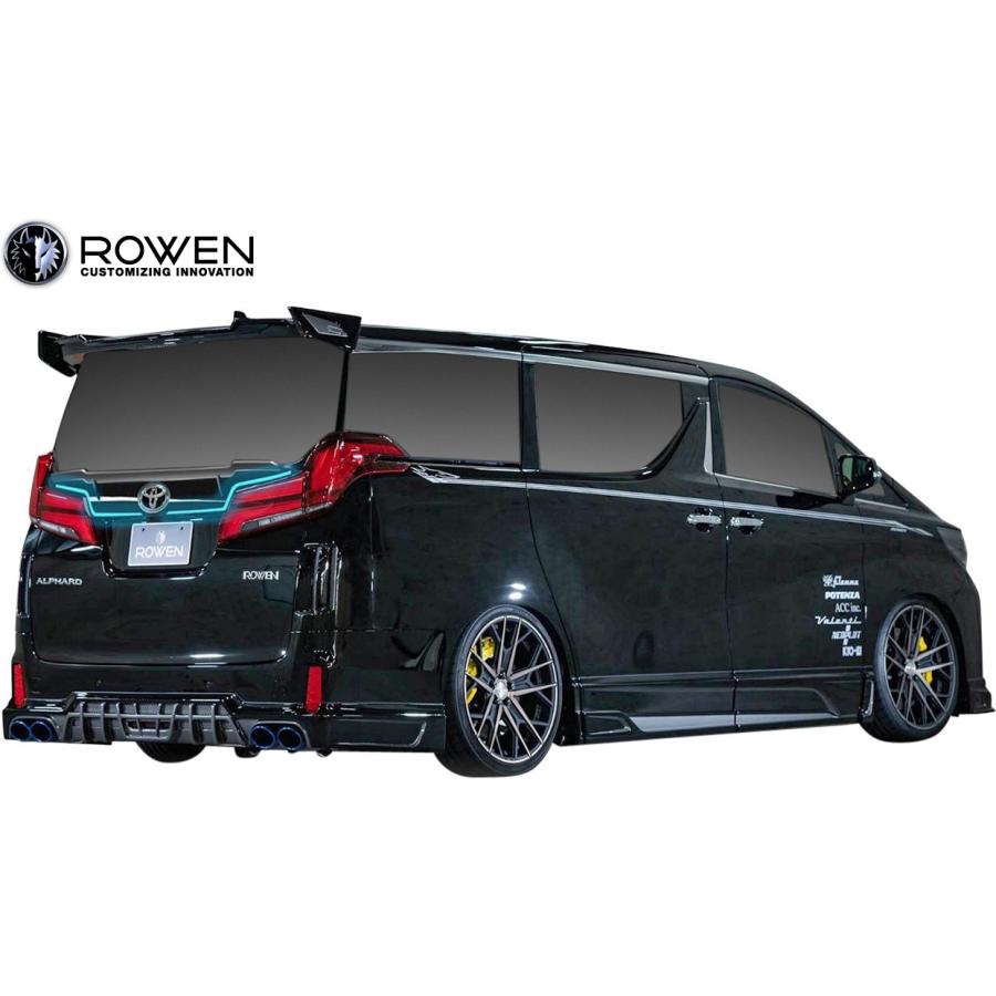 アルファードヴェルファイア30後期ROWEN ステンレス デュアルテールマフラー アルファードヴェルファイア30後期ROWEN ステンレス デュアル