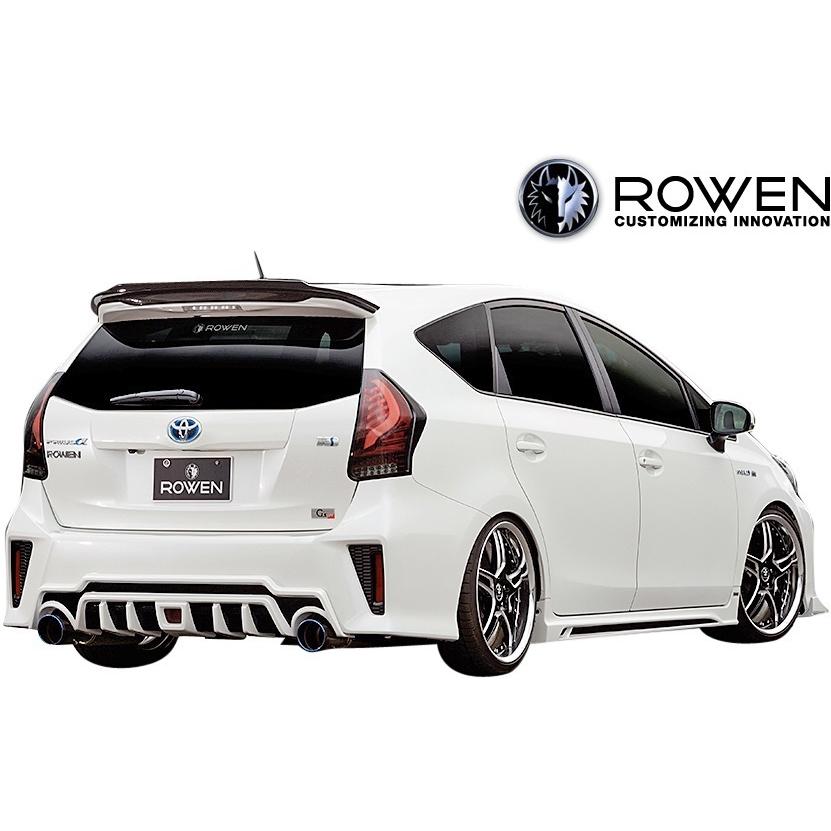 プリウスα G's ROWEN フロントスポイラー ウエットカーボン【希少】 トヨタ（TOYOTA） 【M's】 40系 プリウスα G's (2015.02-) ROWEN SPORT