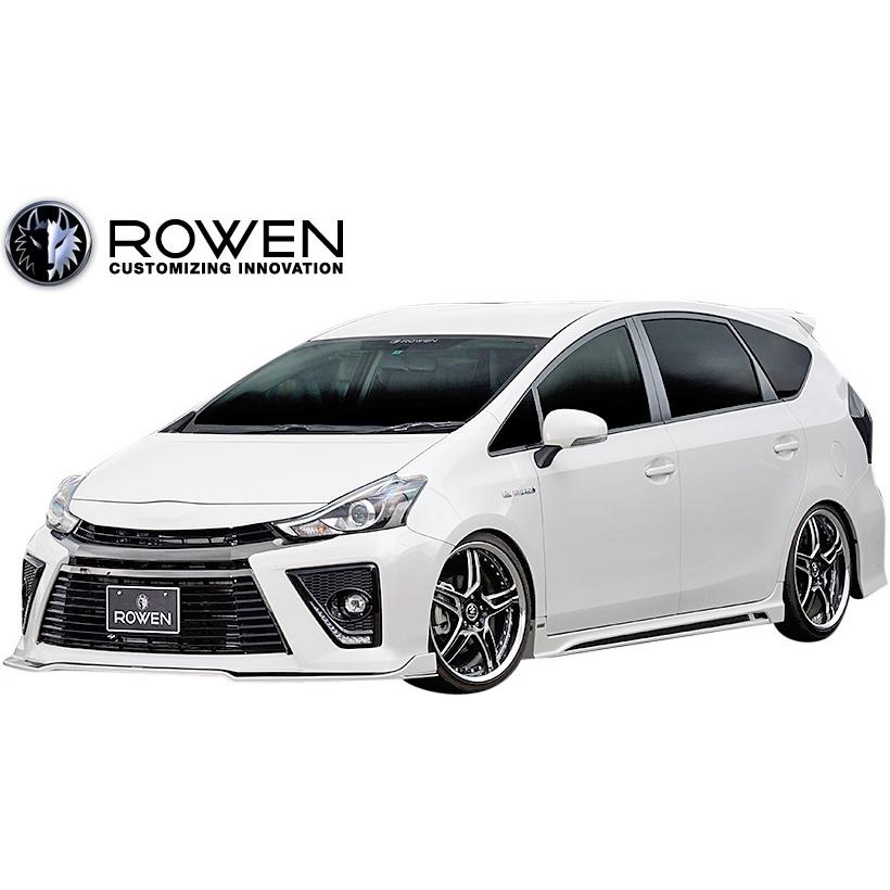 プリウスα G's ROWEN フロントスポイラー ウエットカーボン【希少】 トヨタ（TOYOTA） 【M's】 40系 プリウスα G's (2015.02-) ROWEN SPORT