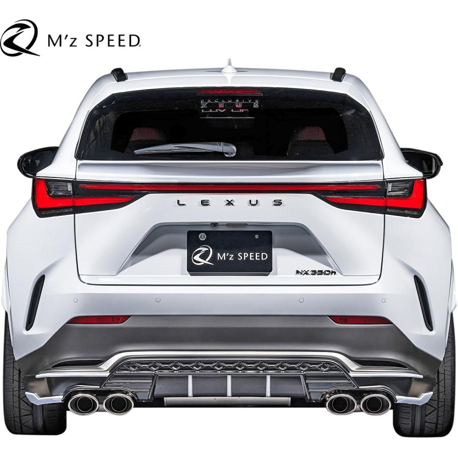 【M's】 レクサス 20 NX F-SPORT 前期 (2021/11-) M'z SPEED LUV LINE リアゲートスポイラー エムズスピード エアロ パーツ Fスポーツ 2362-5110｜emuzu-international｜07