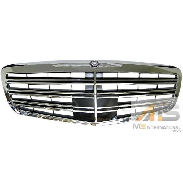 【全国送料無料】外品 W221 後期グリル Sクラス M's】W221 ベンツ Sクラス AMG S65ルック グリル 純正バッチ付