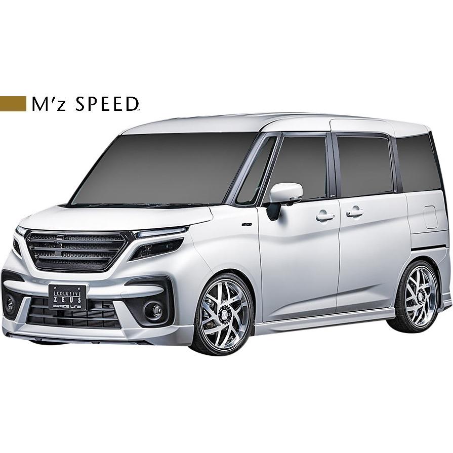 【M's】 スズキ ソリオ バンディット MA37S (2020/12-) M'z SPEED GRACE LINE フロントグリル カメラ有 (カーボン柄ブラック仕様) エムズスピード 3161-4610｜emuzu-international｜03