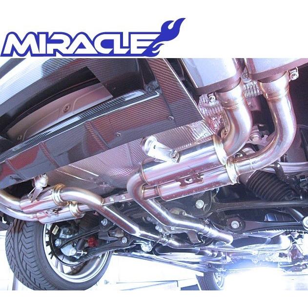春夏新色 M S ポルシェ 958 カイエンターボ Miracle製 可変リアマフラー ストレートフロントパイプ セット ステンレス ミラクル 3266 可変マフラー 新品 超人気の Zoetalentsolutions Com