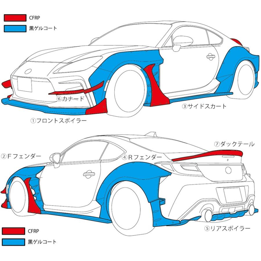 HKS 【M's】 トヨタ GR86 ZN8 前期 (2021y-) BODY KIT TYPE-R