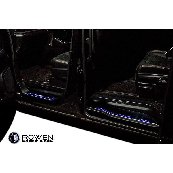 アルファード 【M's】 30 (前期/後期) ROWEN 専用 LEDスカッフプレート
