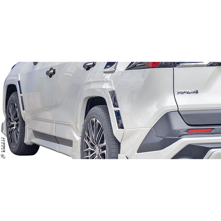 【M's】 トヨタ 50系 RAV4 X/G TRD用 (2019.4-) DOUBLE EIGHT オーバーフェンダー 6ピース (純正交換タイプ) ／／ ダブルエイト FRP 未塗装 エアロ｜emuzu-international