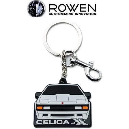 トヨタ　純銀　マスコットキー　カローラ　セリカ トヨタ（TOYOTA） 【M's】 ROWEN CELICA XX Rubber Keyring 8TR011