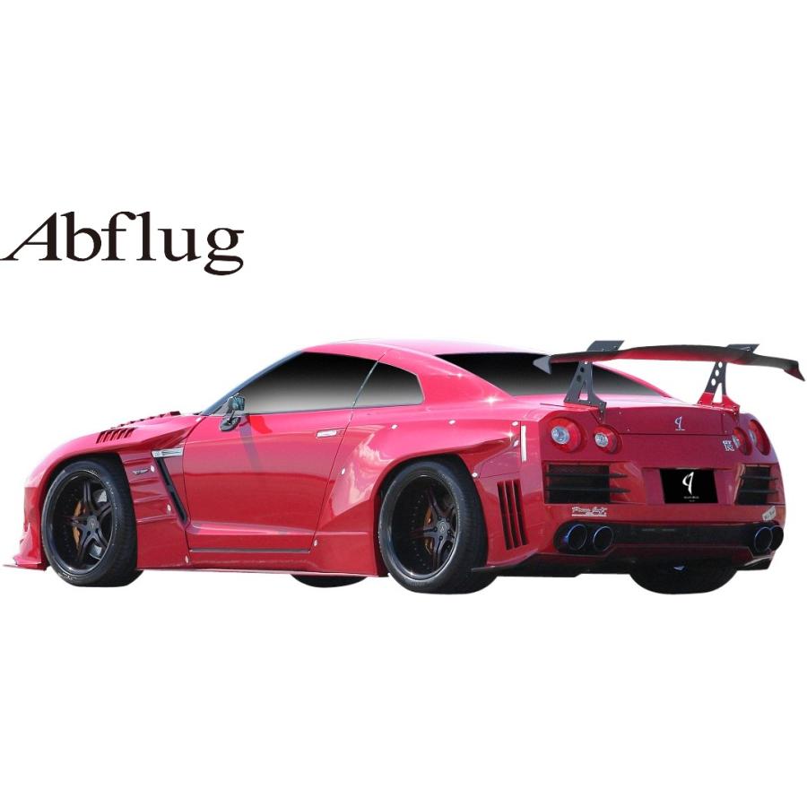 GT-R 【M's】 R35 (2007.12-) Abflug スワンネック リアウイング Highタイプ (W1830xD240xH370 ...