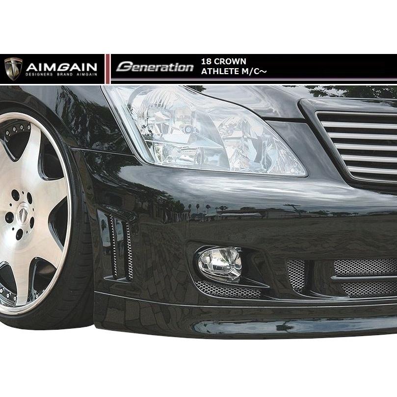 M's】クラウン アスリート 18 後期 フロント バンパー AIMGAIN M's】クラウン アスリート 18 後期 フロント バンパー AIMGAIN