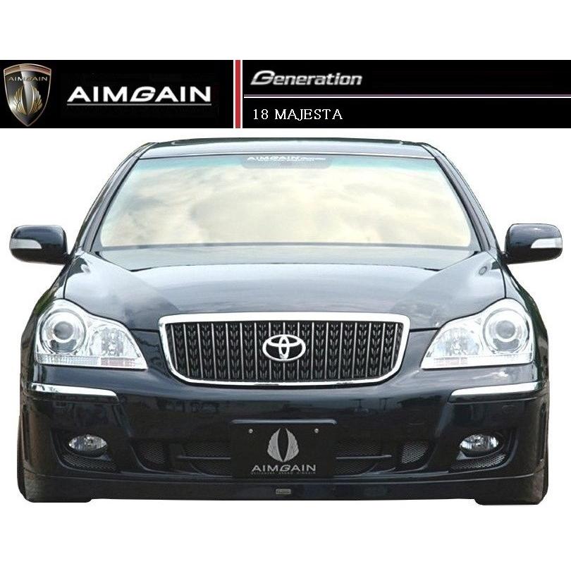 M's】18 マジェスタ 後期（H18.7-H21.2）フロント バンパー AIMGAIN