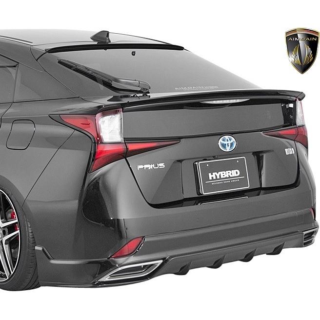 【M's】トヨタ 50プリウス HYBRID 後期 (2018y-) AIMGAIN リアハーフスポイラー／／エイムゲイン エアロ サイドステップ 50系 PRIUS ZVW51 ZVW55｜emuzu-international