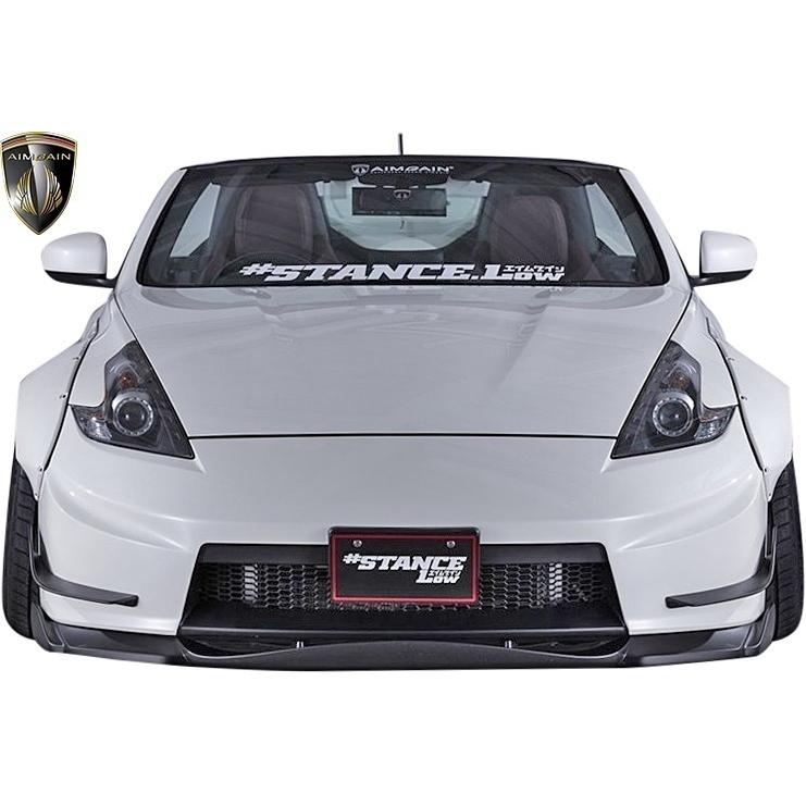 【M's】 Z34 フェアレディZ 370Z (2008-2020) AIMGAIN GT フロント オーバーフェンダー ／／ エイムゲイン エアロ ロェン ロウェン FAIRLADY Z ゼット ワイド｜emuzu-international｜05