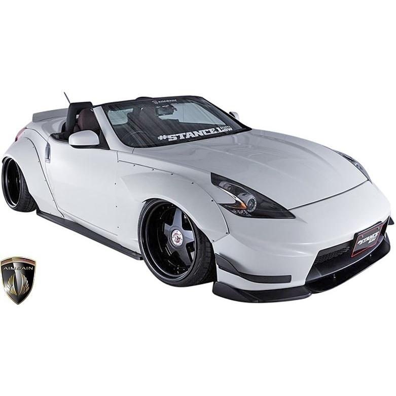 【M's】 Z34 フェアレディZ 370Z (2008-2020) AIMGAIN GT フロント オーバーフェンダー ／／ エイムゲイン エアロ ロェン ロウェン FAIRLADY Z ゼット ワイド｜emuzu-international｜07