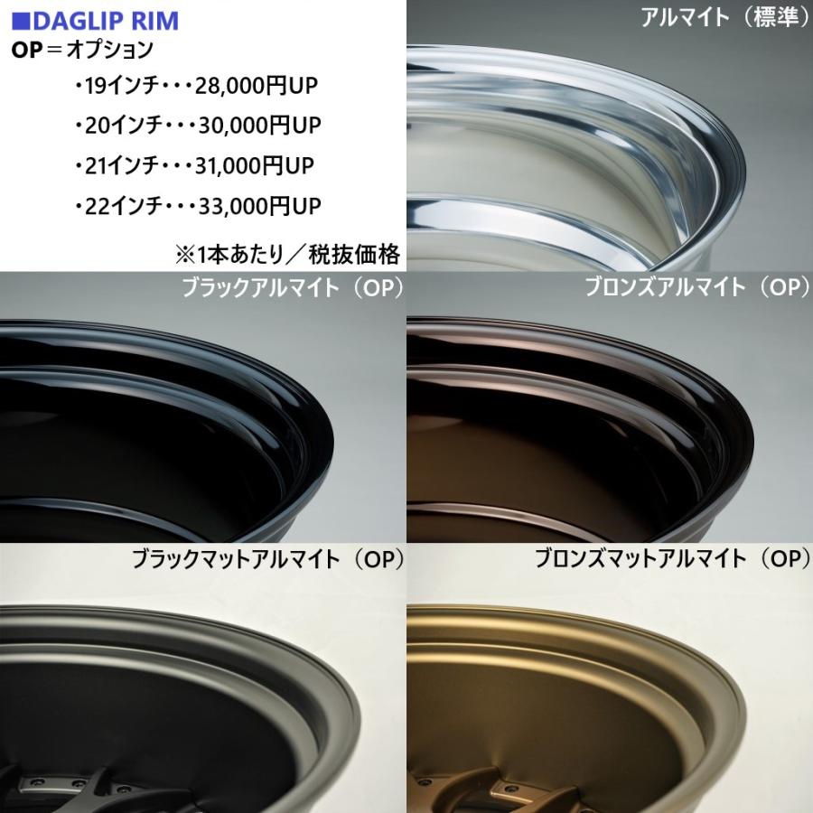M's】 AIMGAIN GLM ホイール 4本セット ゴールド 21インチ 9.5J 5穴