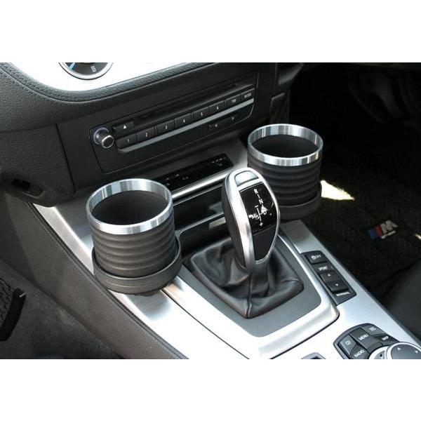 M's】E89 BMW Z4 クーペ ALCABO製 ドリンクホルダー ブラック&リング