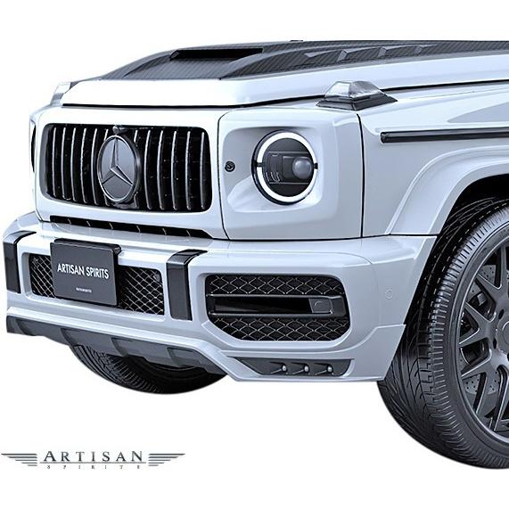 【M´s】 W463A G63 AMG (2018.6-) ARTISAN SPIRITS フロントハーフスポイラー (6LED付) メルセデス ベンツ アーティシャンスピリッツ エアロ パーツ Gクラス