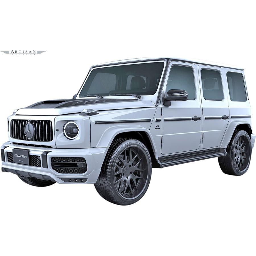 値下げ断行 【M´s】 W463A G63 AMG (2018.6-) ARTISAN SPIRITS フロントハーフスポイラー (6LED付) メルセデス ベンツ アーティシャンスピリッツ エアロ パーツ Gクラス