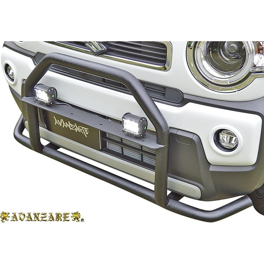 【M's】 スズキ ハスラー MR52S MR92S (2020y-) 4X4 AVANZARE LEDワークライト  B-type (四角形) アヴァンツァーレ エアロ パーツ パイプガード 外装 カスタム｜emuzu-international