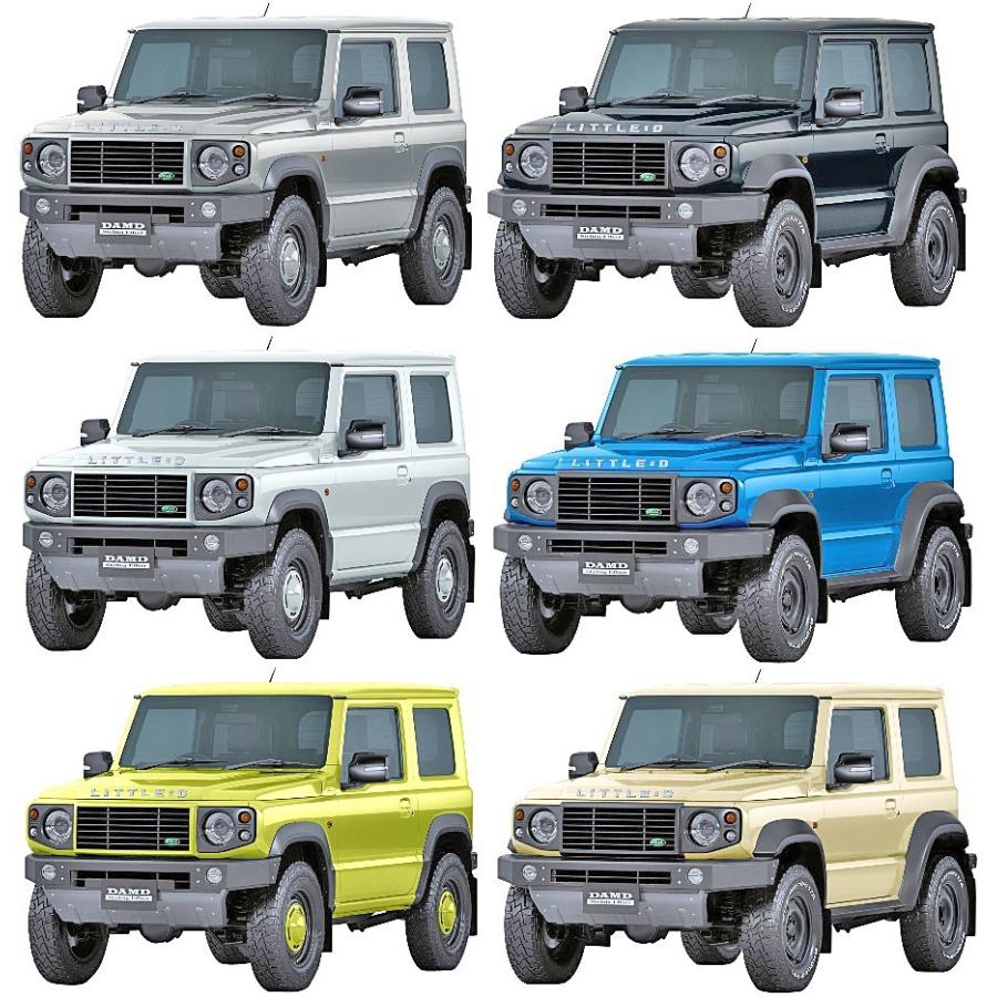 スズキ ジムニー シエラ DAMD製 サイドモール 新品未使用 ダムド ジムニー シエラ JB74 サイドモール DAMD little G