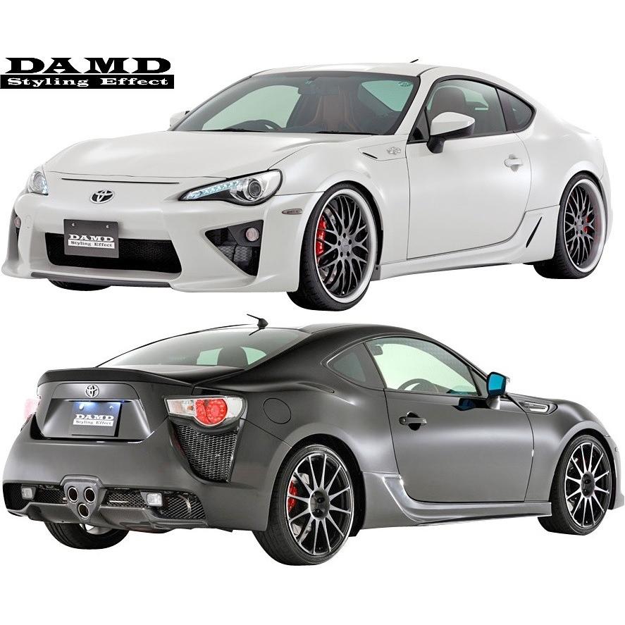 86 【M's】トヨタ ZN6 (2012.3-) DAMD LFT-86 サイドスカート 左右 FRP