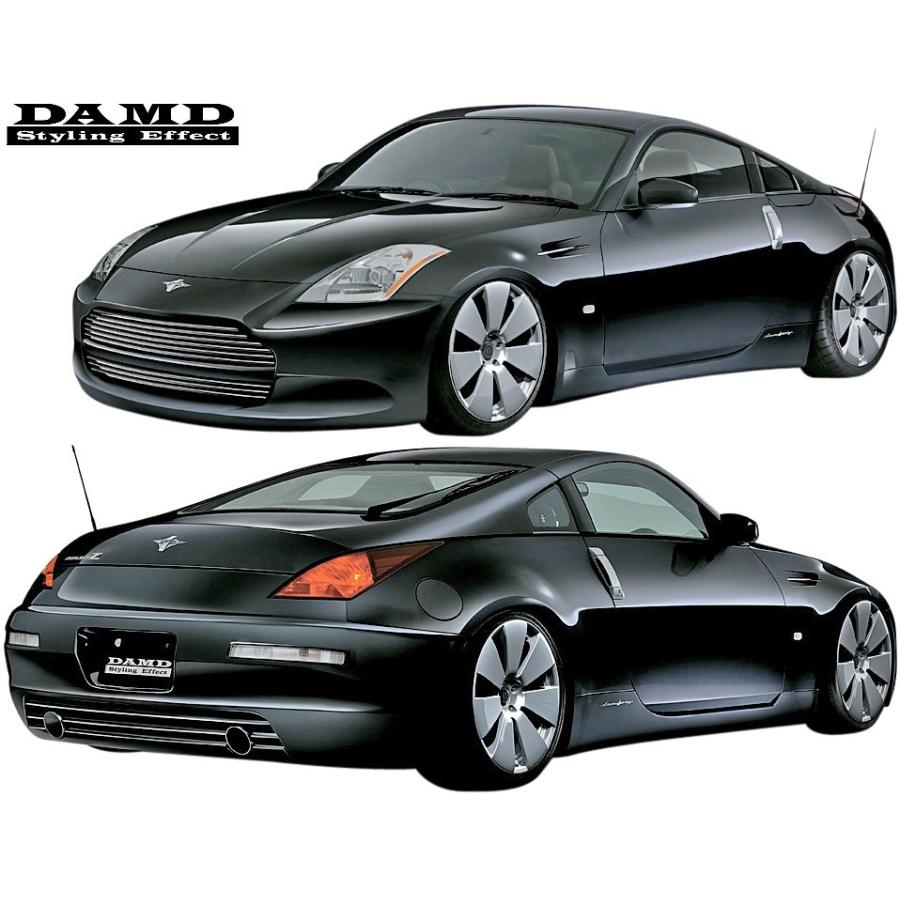 【M's】日産 Z33 350Z フェアレディZ (2002.7-2006.12) DAMD BLACK x METAL コンプリートキット 5点 (E+F+FF+R+M)／／FRP製 ダムド｜emuzu-international