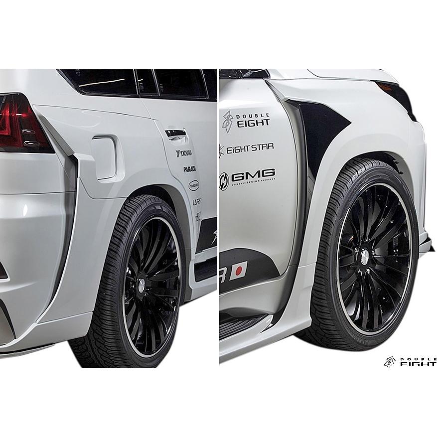 レクサス 後期 LX570 (2015.09-) DOUBLE EIGHT EIGHT STAR ワイドフェンダー キット ／ ダブルエイト エアロ ワイド オーバーフェンダー オバフェン