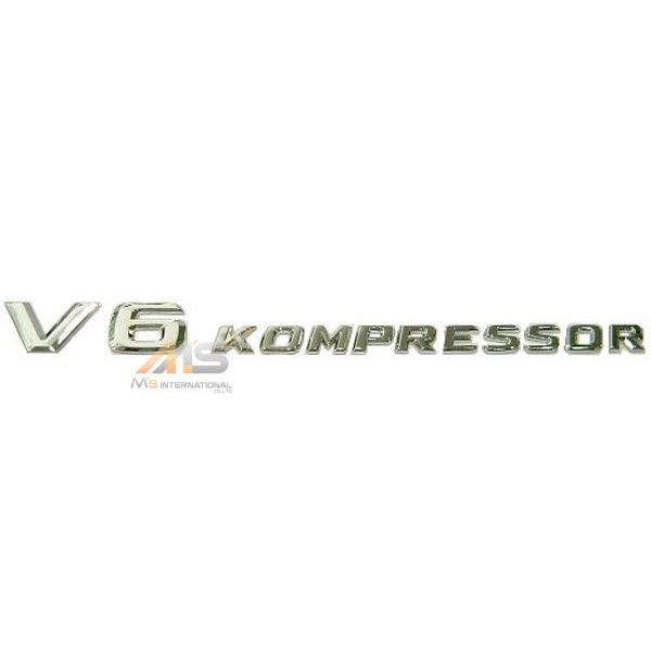 【M's】メルセデスベンツ 純正品 V6 KOMPRESSOR (コンプレッサー) サイドエンブレム 新品 170-817-0715 (1708170715)｜emuzu-international