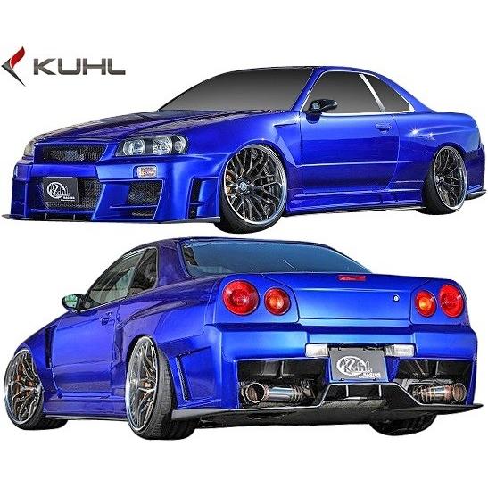 【M's】日産 R34 GT-R (1999y-2003y) Kuhl Racing フロントディフューザー／／クールレーシング FRP SG エアロ  ディフューザー クール カスタム ニッサン