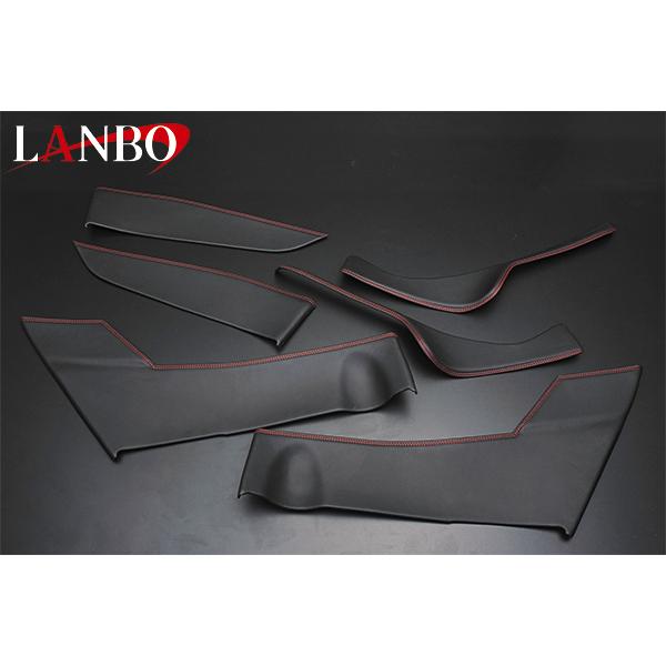 LANBO トヨタ C-HR ドアレザーパネル ブラック×ゴールド C-HR 【M's】TOYOTA ZYX10/NGX50 LANBO ドアレザーパネル 6pcs ※カラー