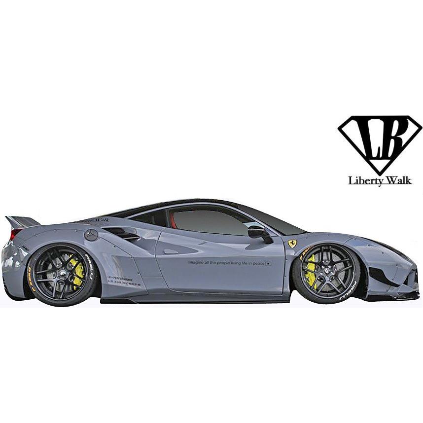 【M's】フェラーリ 488GTB (2015y-2019y) Liberty Walk LB-WORKS リアディフューザー／／FRP製 リバティーウォーク エアロ ディフューザー リヤディフューザー｜emuzu-international｜02