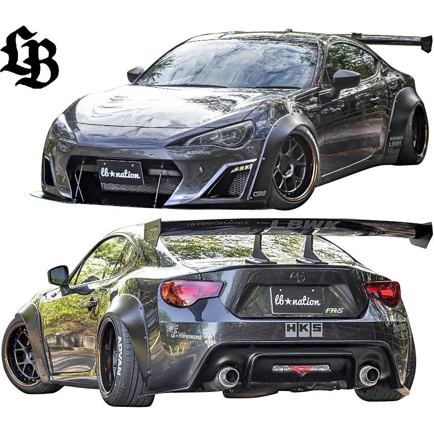 【M’s】 86 ZN6 BRZ ZC6 (2012y-2021y) Liberty Walk lb★nation LB リアウイング GTウイング ver.1 ／／ FRP 未塗装 リバティーウォーク エアロ パーツ｜emuzu-international｜05