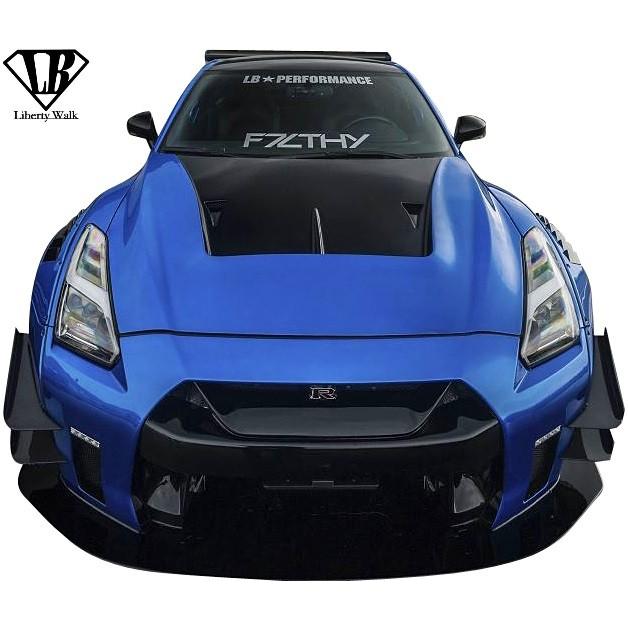 GT-R 【M's】日産 R35 (LB-WORKS) ボンネットフード／／FRP製