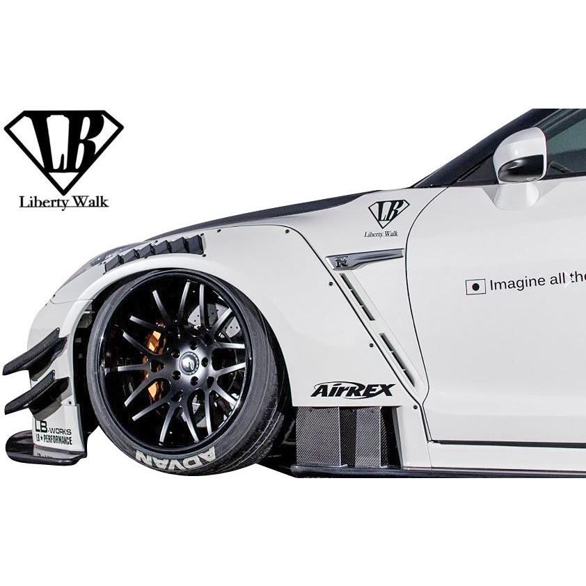 GT-R 【M's】日産 R35 (LB-WORKS) フロントカナード 左右／／FRP製
