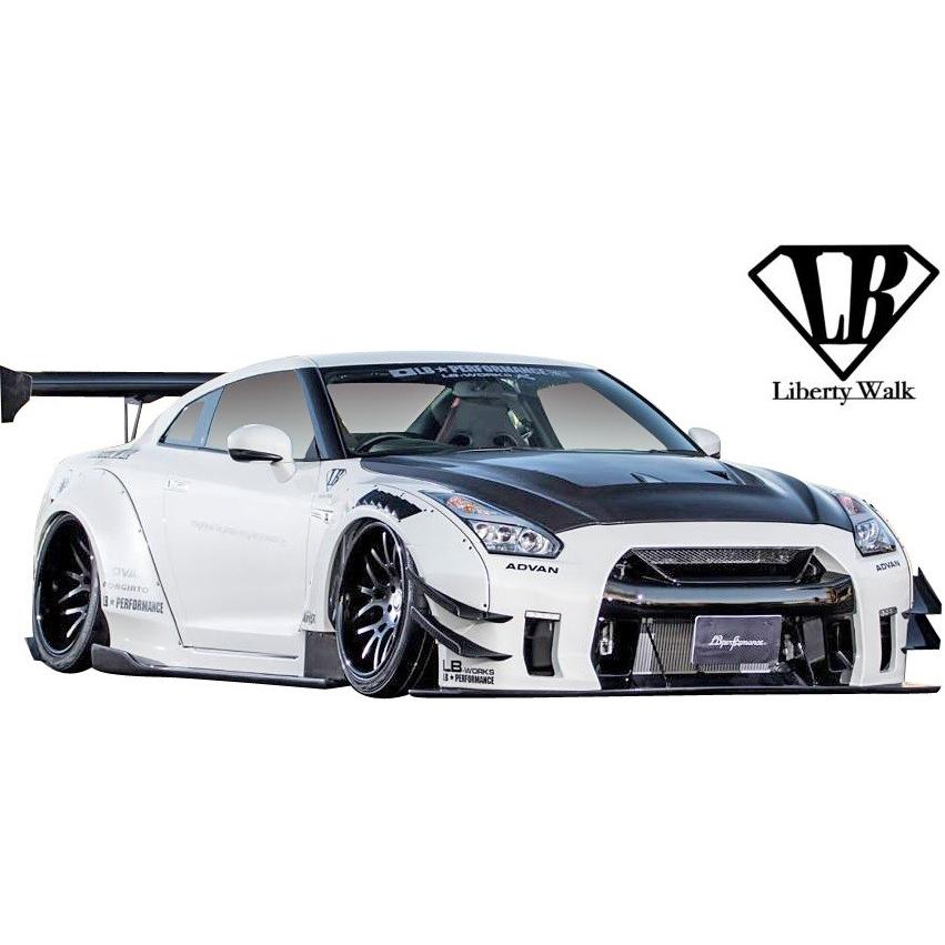 GT-R 【M's】日産 R35 (LB-WORKS) リアバンパー／／FRP製 Liberty Walk