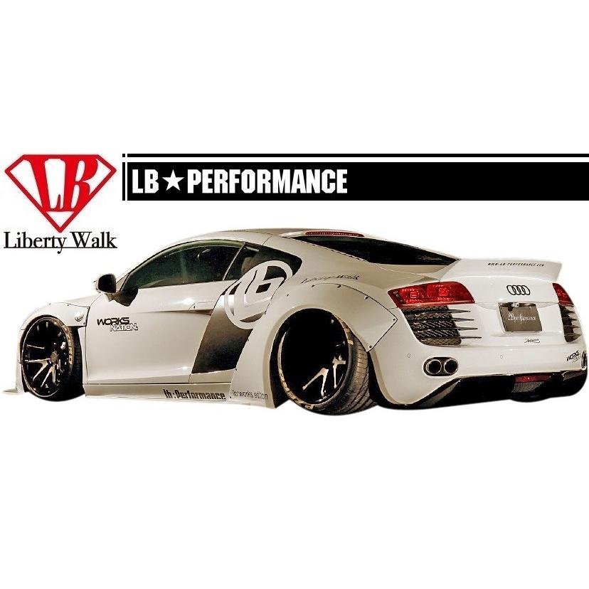 【M's】 アウディ R8 V8 LB WORKS フル エアロ 5点 ボディキット ／／ ワイド フェンダー キット LB パフォーマンス／Complete Body kit FRP リバティウォーク｜emuzu-international｜02