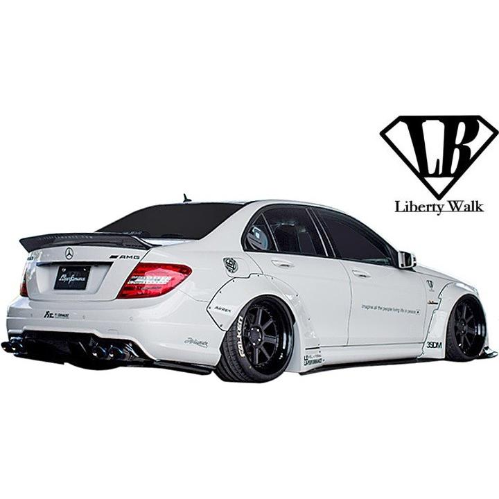 【M's】W204 AMG C63 後期 セダン用 (2011y-2016y) Liberty Walk LB-WORKS エアロキット 5点 ／／FRP製 リバティーウォーク ワイドボディ｜emuzu-international｜04