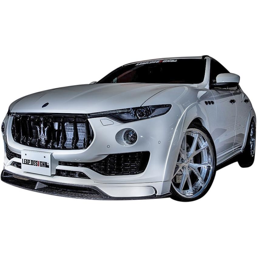 【M's】 マセラティ レヴァンテ (2016y-) LEAP DESIGN フロントスポイラー ／／ FRP製 未塗装 リープデザイン エアロ パーツ  MASERATI Levante｜emuzu-international｜04