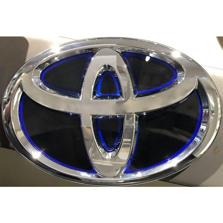 【M's】 トヨタ 20系 プリウス NHW20 (2003.09-2012.3) Junack フロント LEDトランスエンブレム スリムライン (ブルー) 青 ジュナック 社外 パーツ 部品 LTE-T15