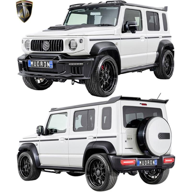 クリスティアーノメッシ◇新型ジムニー2点セット◇ブラウン、ステッチ白 ジムニー 【M's】 ジムニーノマド JC74W 2025.4- AIMGAIN MUDRON GTS
