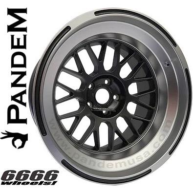 86 【M's】 PANDEM 6666ホイール 18インチ 単品 1本 (18×9 +6) 5穴