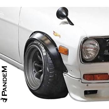 【M's】 NISSAN Datsun B110 サニー クーペ (1970y-1973y) PANDEM パンデム フルキット 4点 ／／ FRP エアロ パーツ セット フルエアロ エアロキット カスタム｜emuzu-international｜10