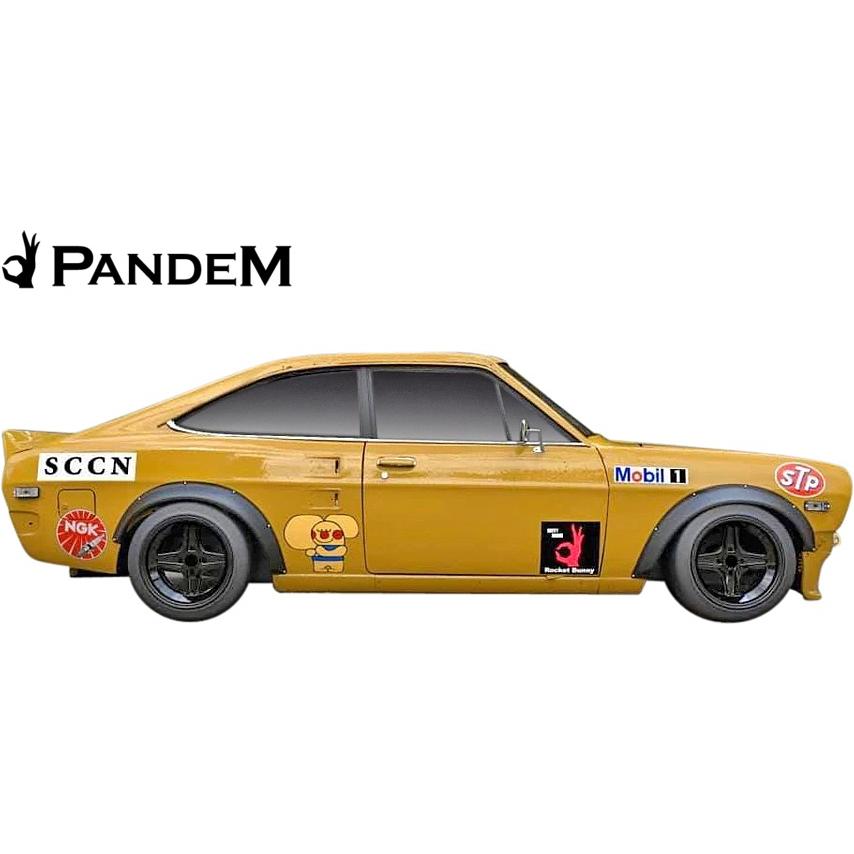【M's】 NISSAN Datsun B110 サニー クーペ (1970y-1973y) PANDEM パンデム リアフェンダー 左右 ／／ エアロ パーツ  オーバーフェンダー ワイドフェンダー｜emuzu-international｜05