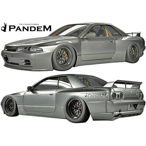 【M's】ニッサン R32 GT-R (1989y-1994y) PANDEM ワイドボディキット 5点 (F+S+FF＋RF+W)／／FRP製 TRA京都 パンデム ロケットバニー ロケバニ エアロ BNR32｜emuzu-international