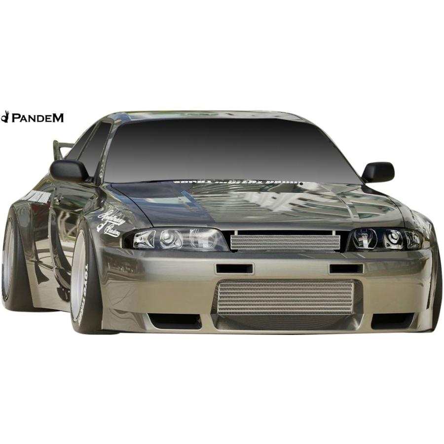 【M's】 NISSAN R33 スカイライン GT-R (1995y-1998y) PANDEM フロントフェンダー 左右 ／／ パンデム FRP 外装 改造 カスタム ワイド オバフェン｜emuzu-international｜03