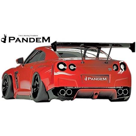 アウトレットの場合 【M´s】NISSAN R35 GT-R PANDEM リアフェンダー 左右／／FRP TRA京都 パンデム エアロ ワイドフェンダー オーバーフェンダー ニッサン GTR