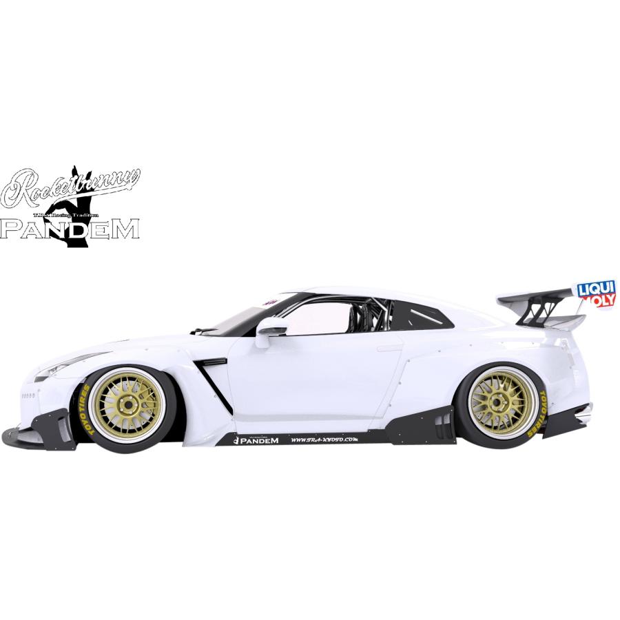 GT-R 【M's】 日産 R35 (2007.12-2025.8) PANDEM V2.5 サイドスカート