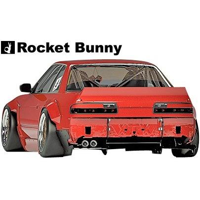 【M's】日産 S13 シルビア (1988y-1993y) Rocket Bunny Ver.2 ワイドボディキット 4点 FRP製 未塗装 TRA京都 ロケットバニー ロケバニ エアロ｜emuzu-international｜04