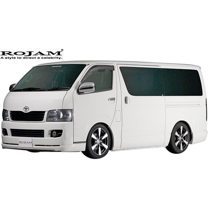 トヨタ ハイエース 200系 1型/2型 ナロー (2004/8-2010/6) ROJAM IRT エアロ 2点キット(F+R)／／標準車 FRP ロジャム エアロ
